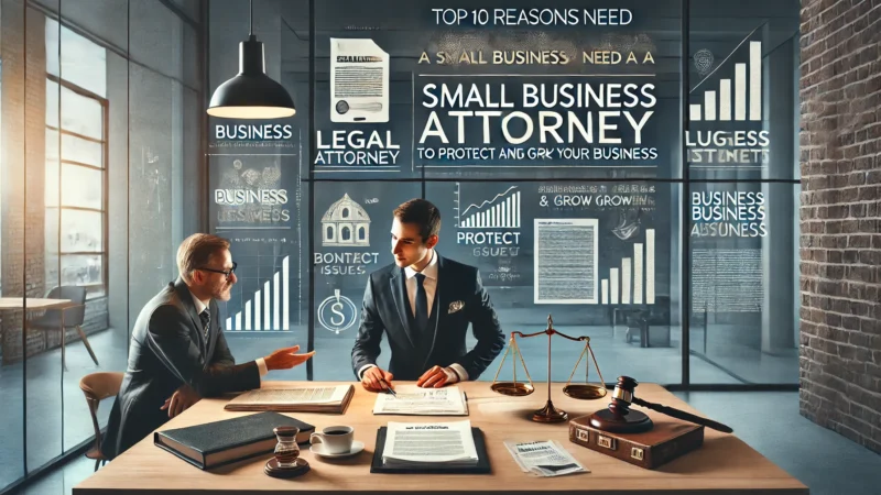 Top 10 Reasons You Need a Small Business Attorney to Protect and Grow Your Business