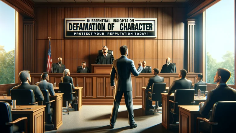 defamation of character lawsuit